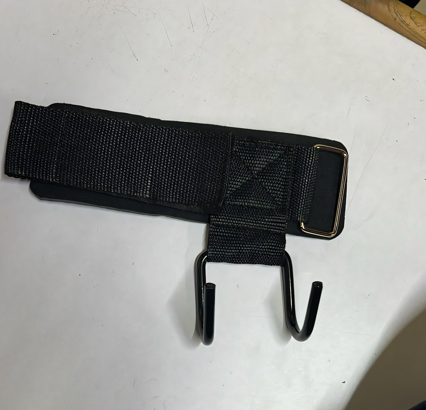 Weight Lifting Rod Hooks Wrist Support (Pair of 1)